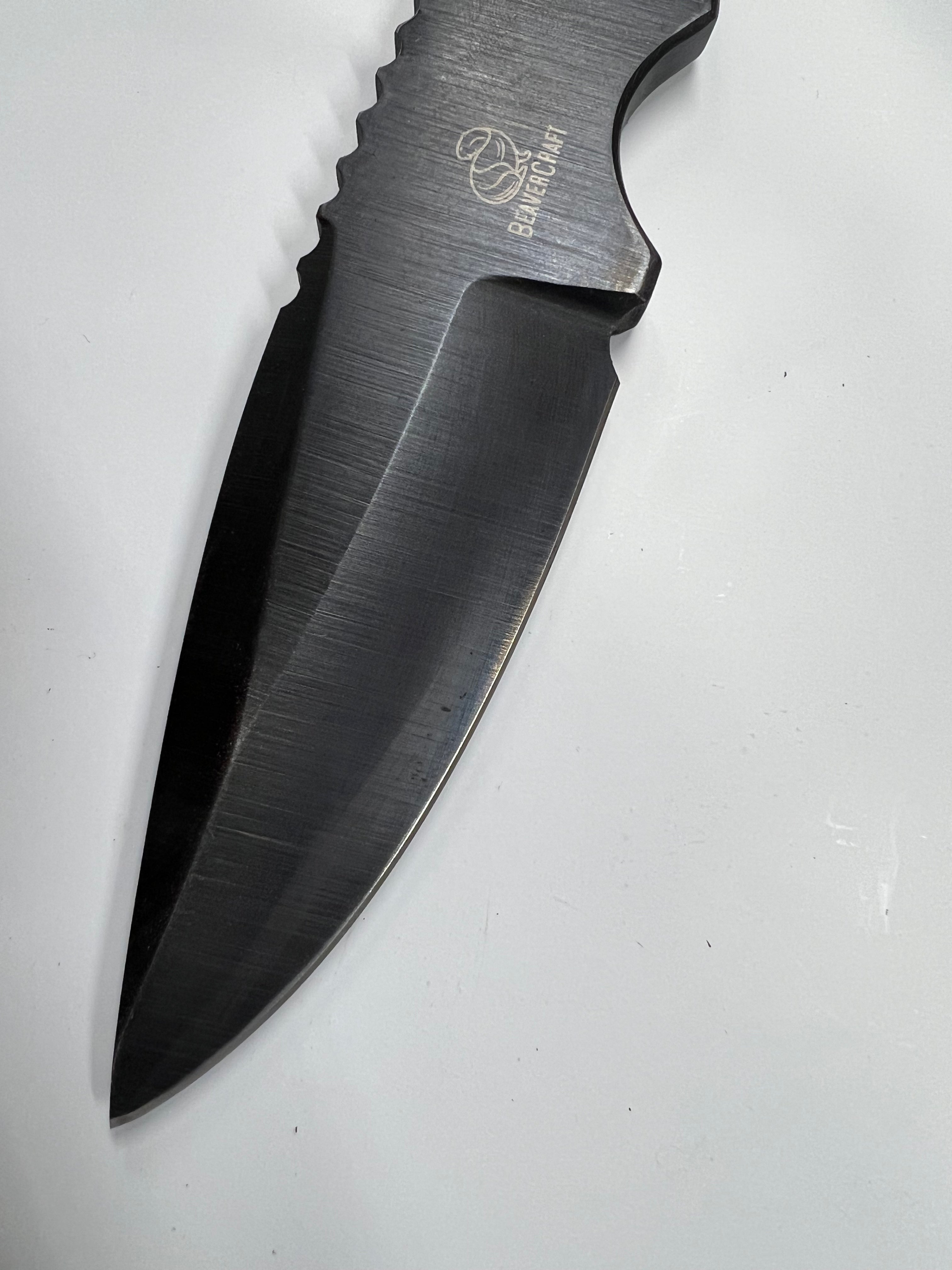 Skeleton knife SNK2 with leather sheath