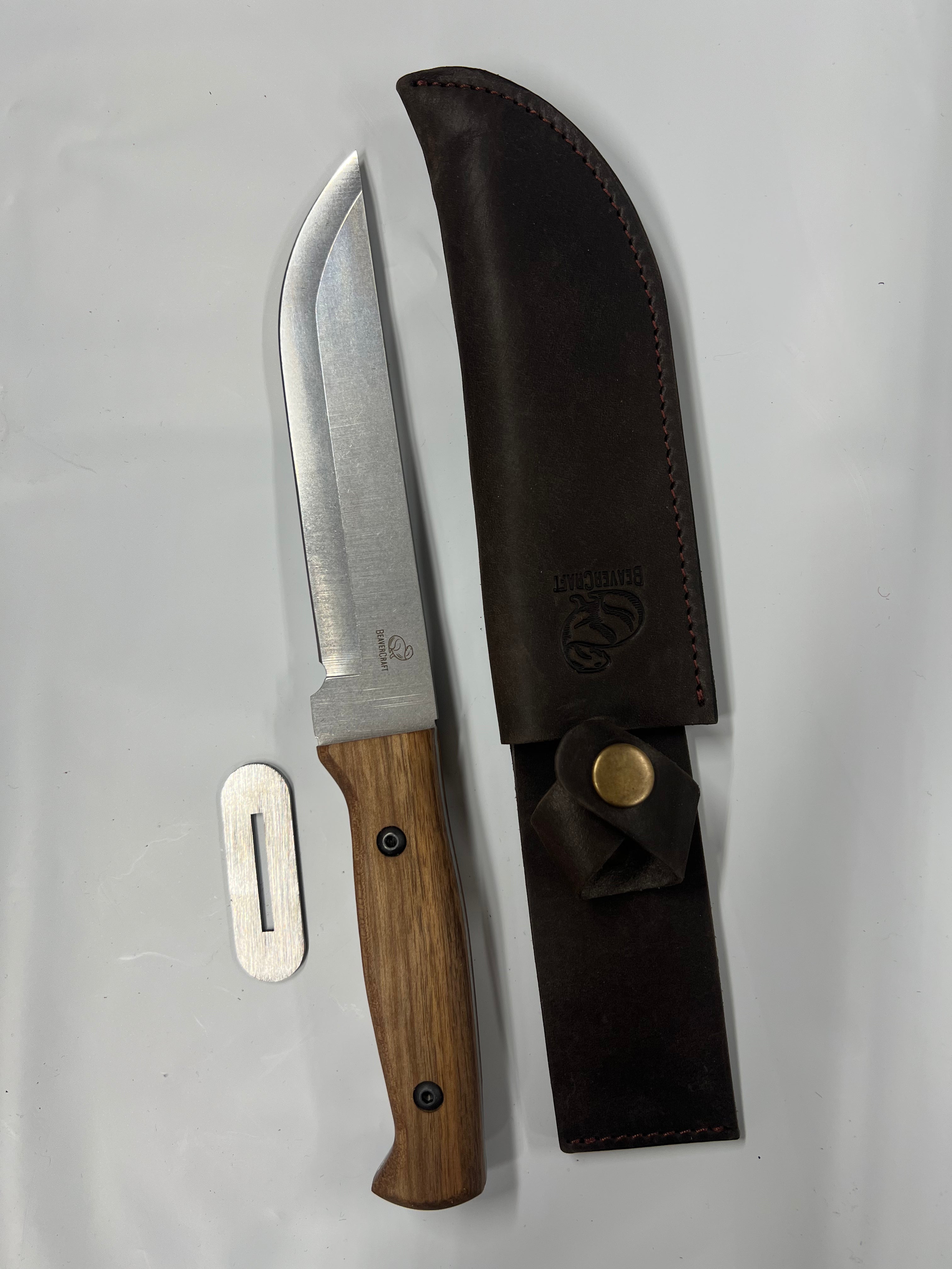 Ukrainian Bowie Tactical TLK1 Knife with leather sheath