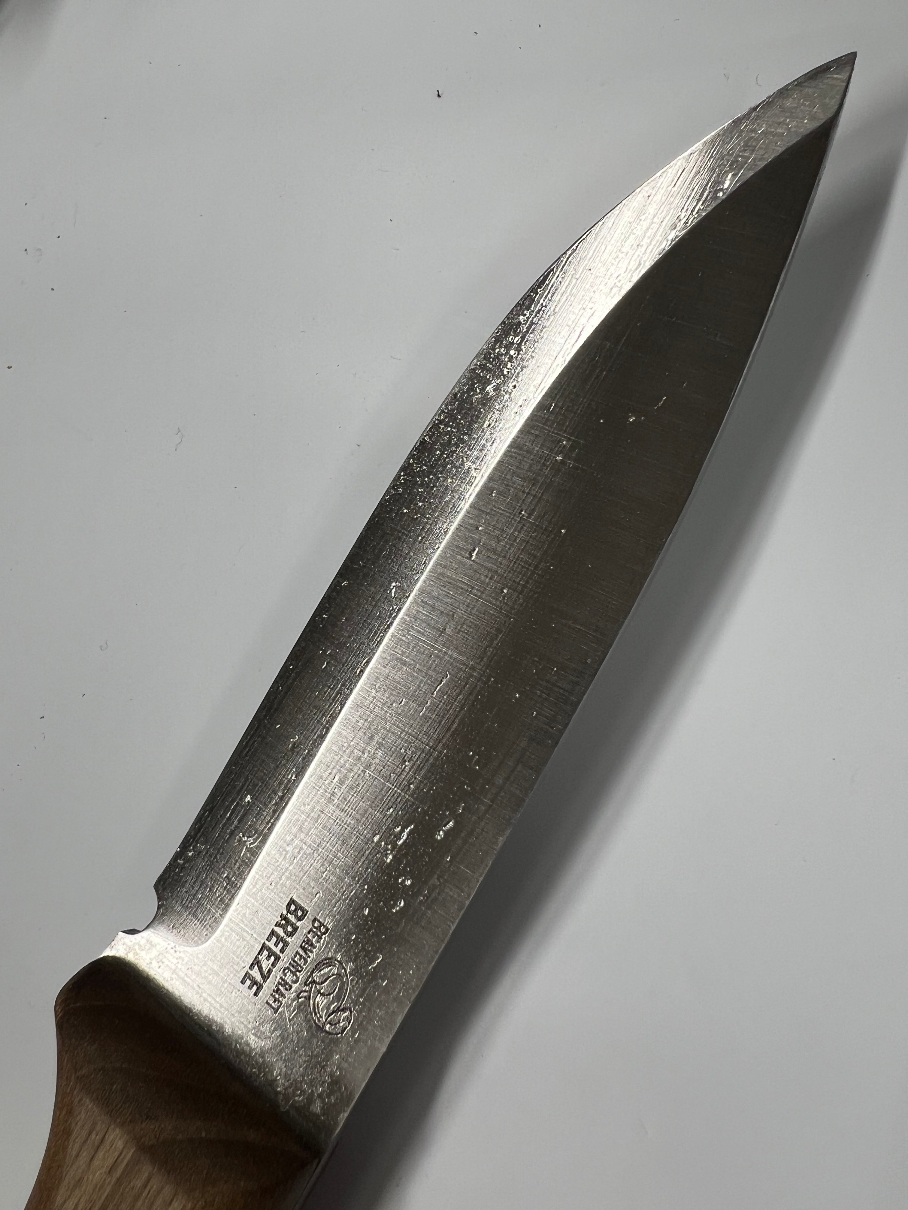 Bushcraft knife BSH6 with leather sheath