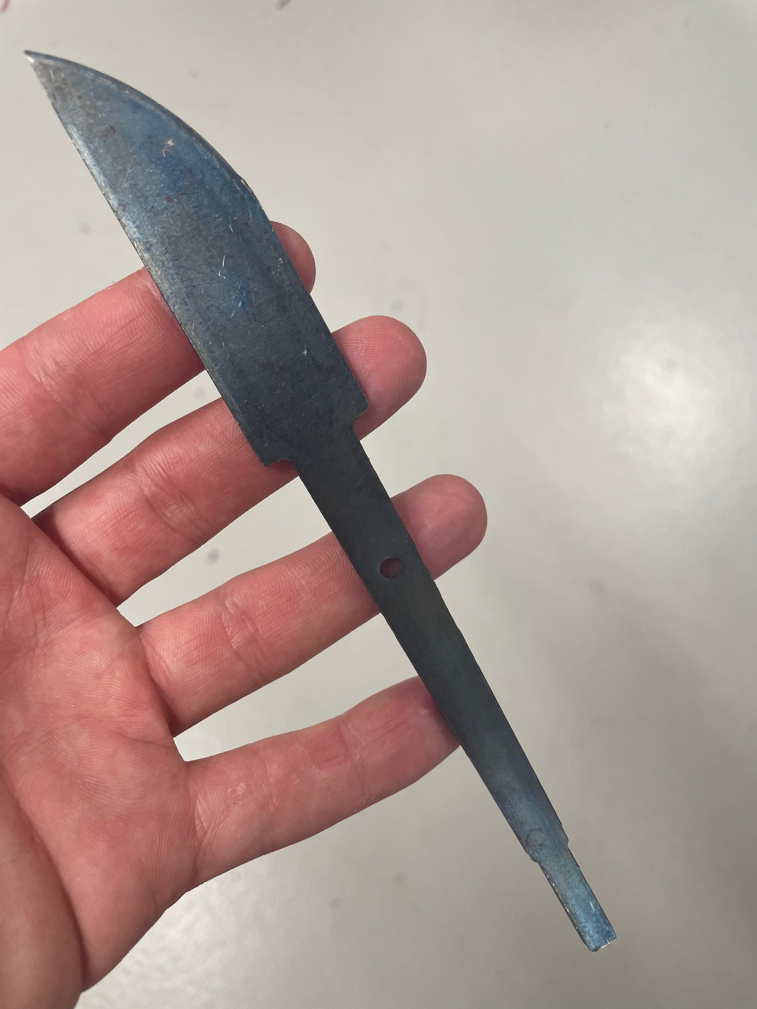 Knivbladsämne 75 mm Härdat, oslipat