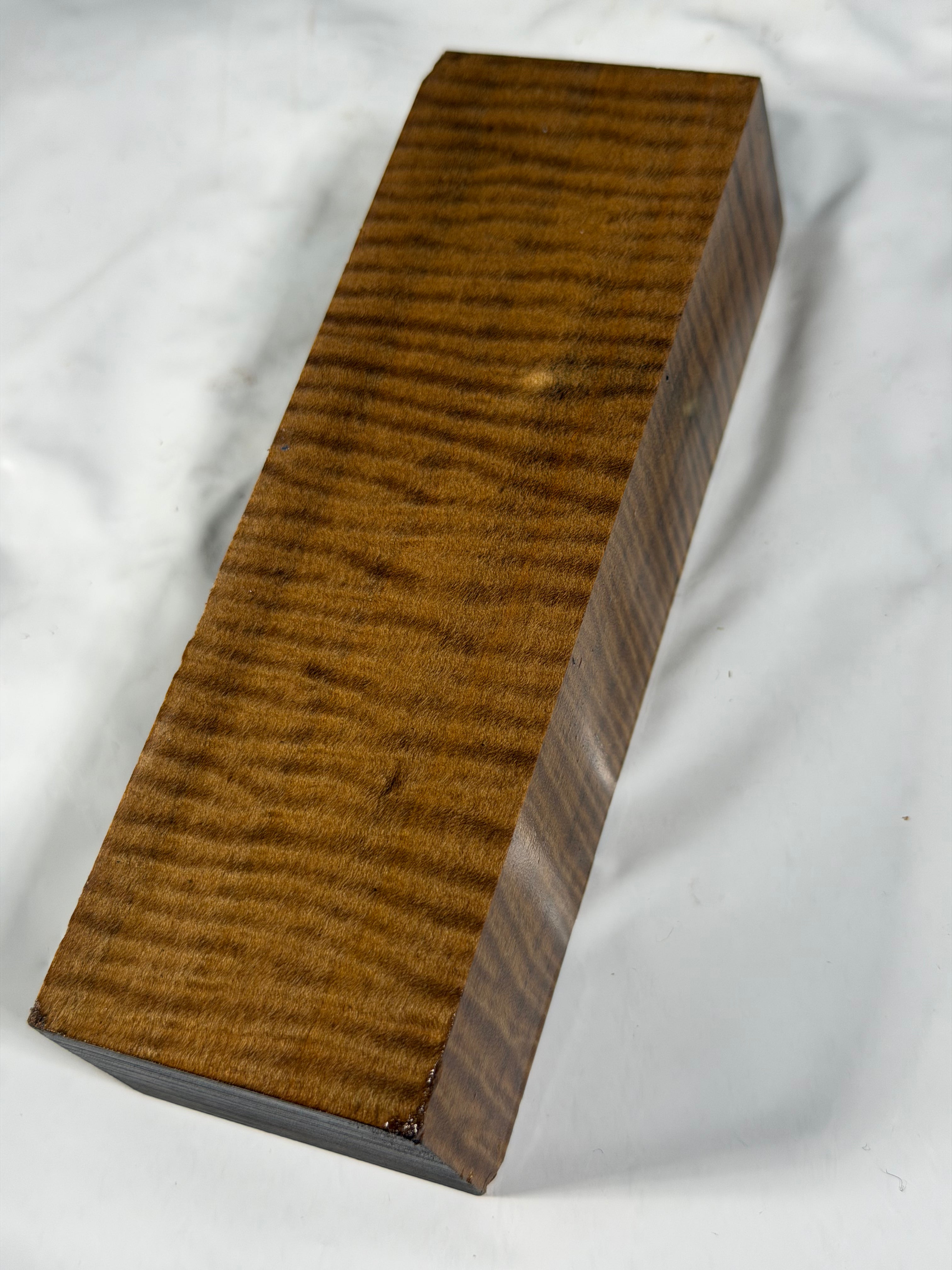 Stabilized shaft blank wood and green resin block B-72