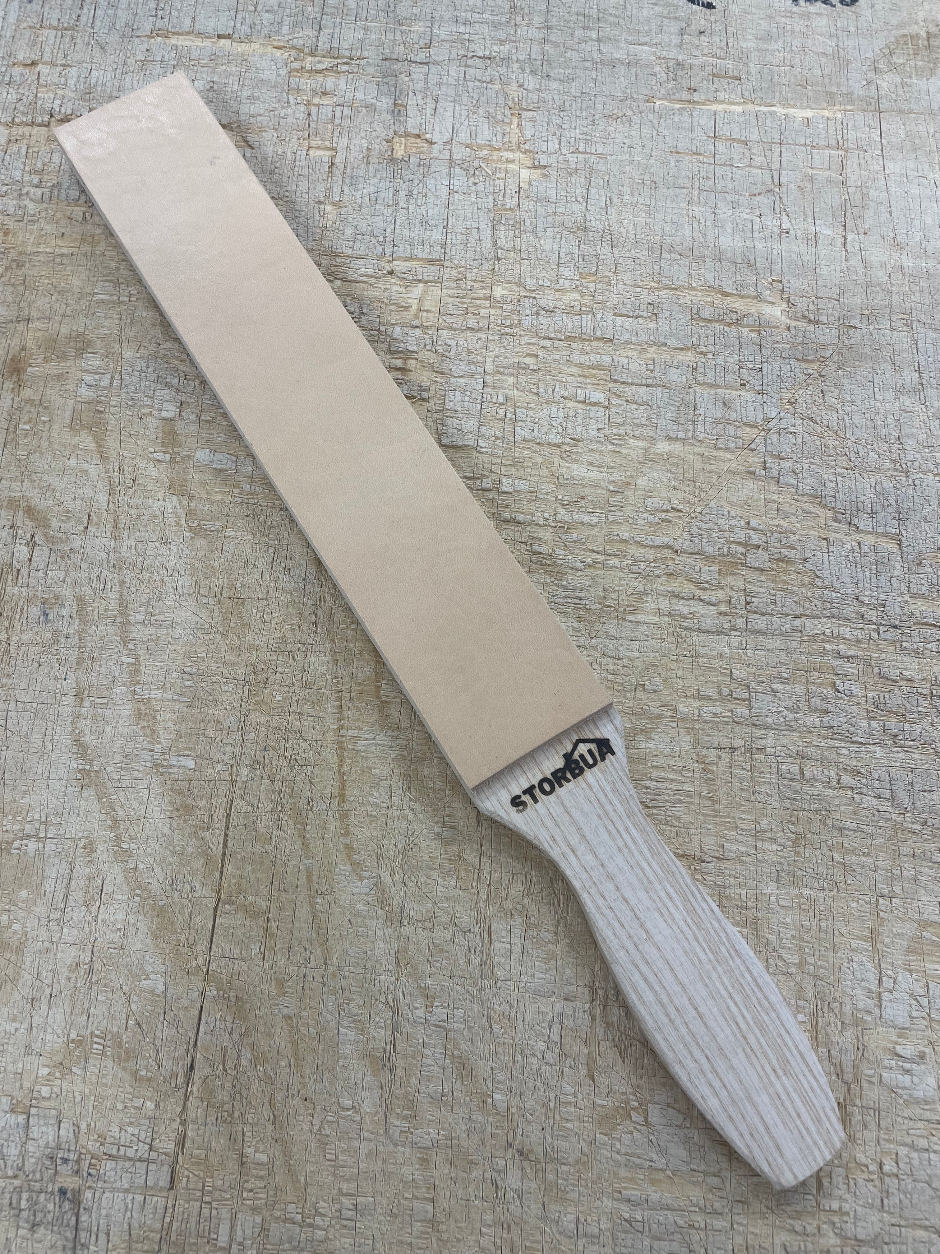 Leather strap handmade large 390x50mm