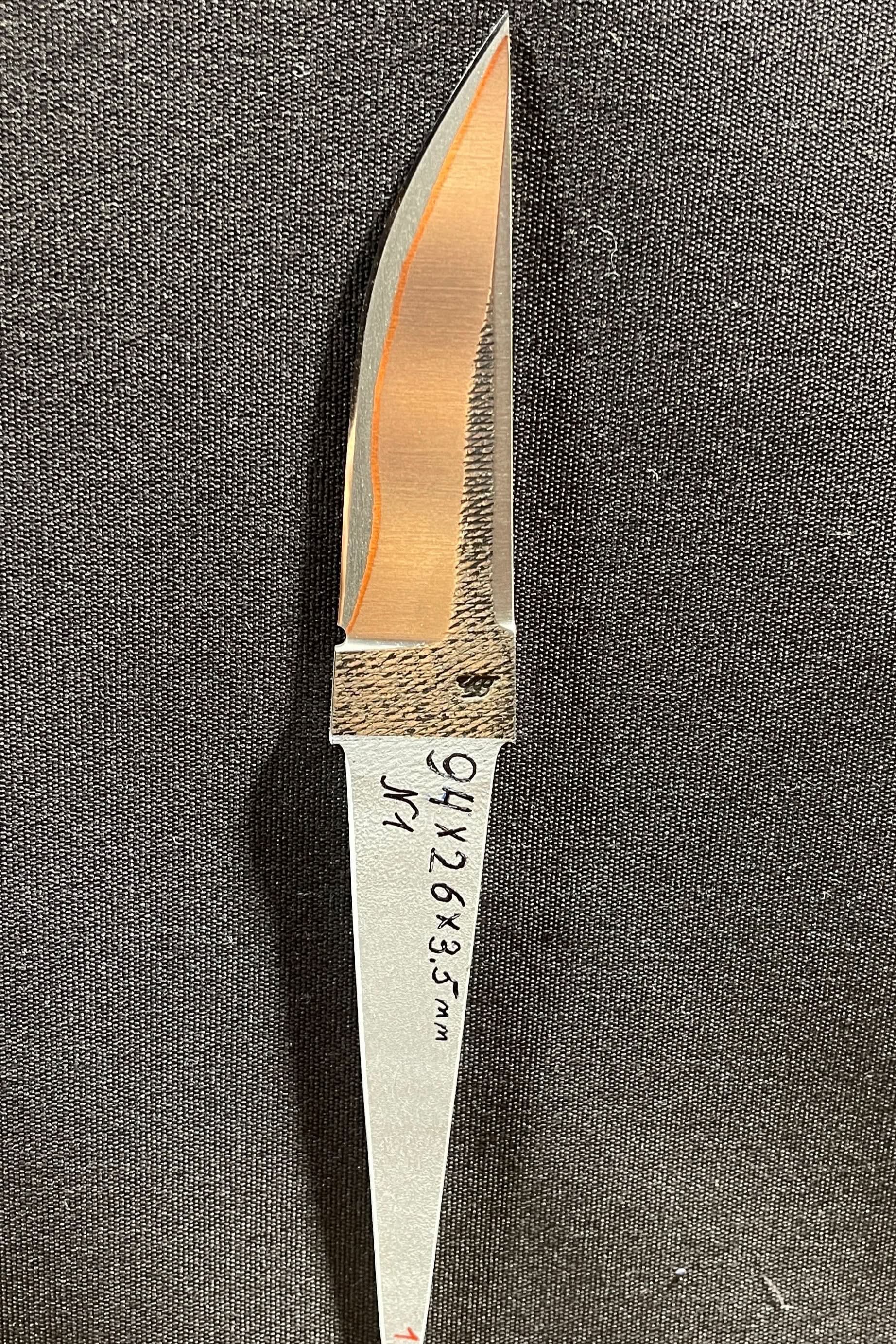 Handsmidd laminerad knivblad - Koppar San Mai - Vladyslav Chulan VCSM Nr 1