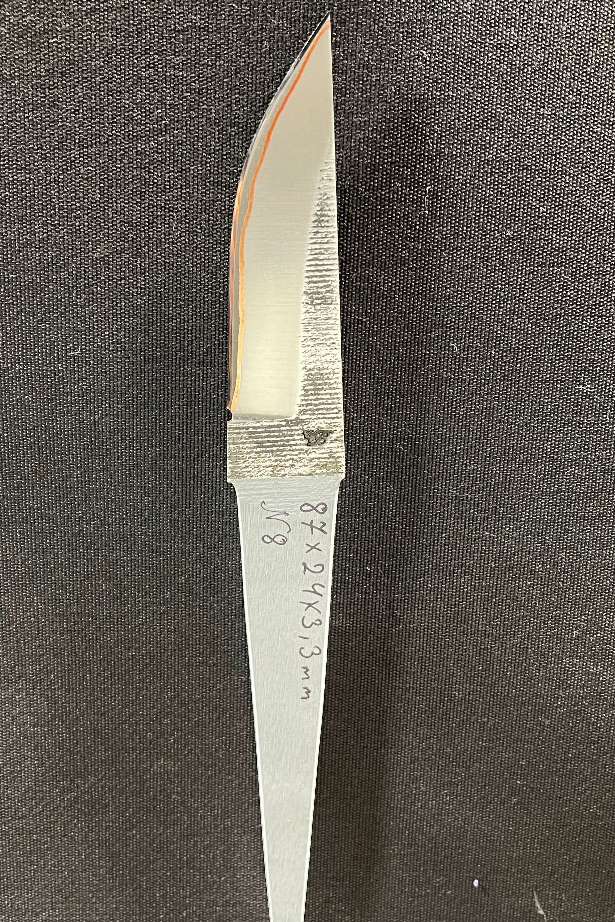 Handsmidd laminerad knivblad - Koppar San Mai - Vladyslav Chulan VCSM Nr 8