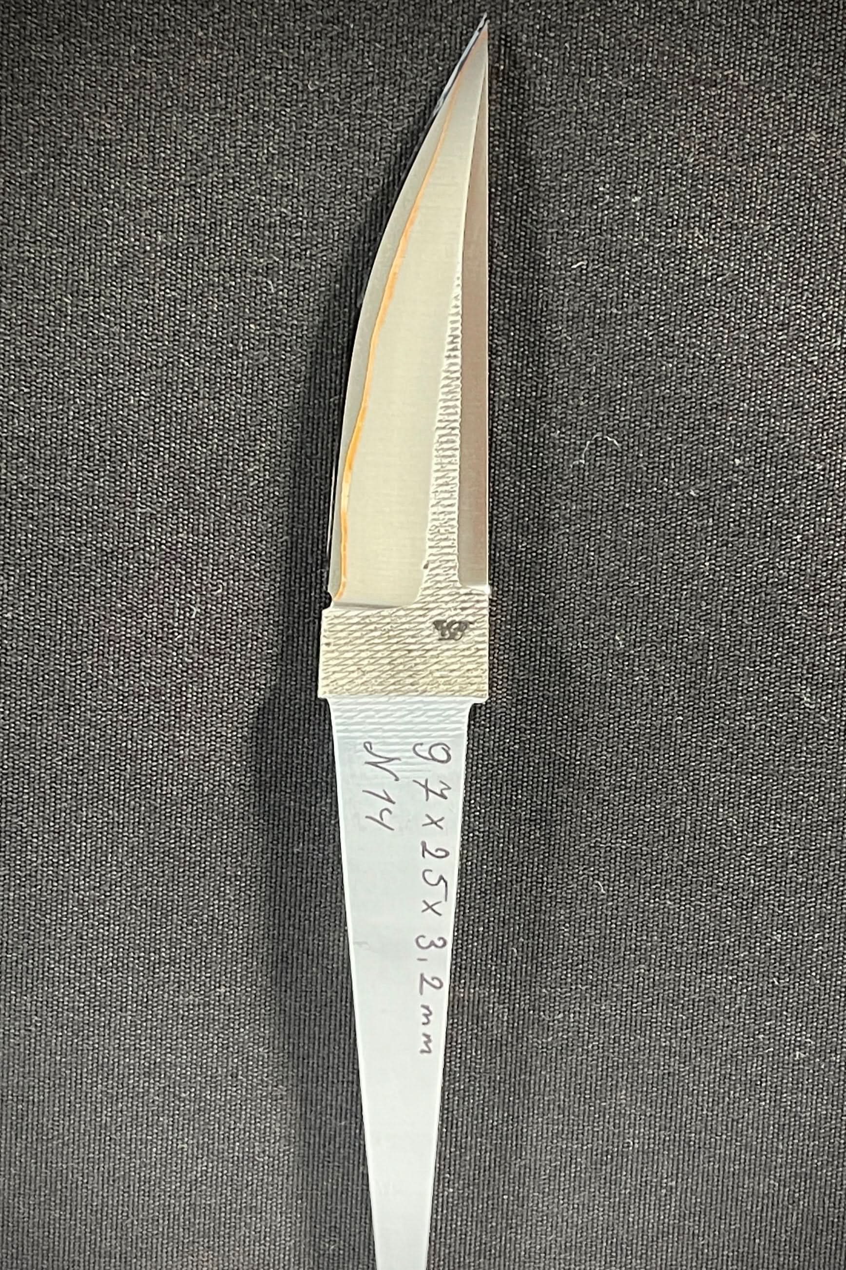Handsmidd laminerad knivblad - Koppar San Mai - Vladyslav Chulan VCSM Nr 14