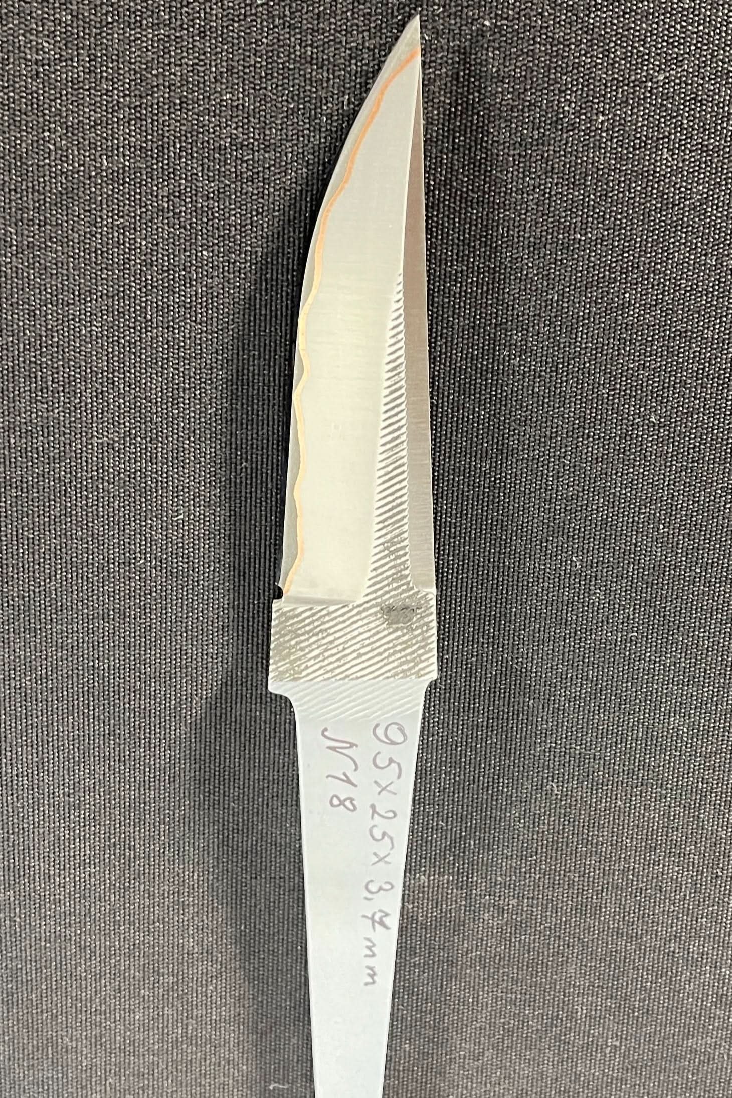 Handsmidd laminerad knivblad - Koppar San Mai - Vladyslav Chulan VCSM Nr 18