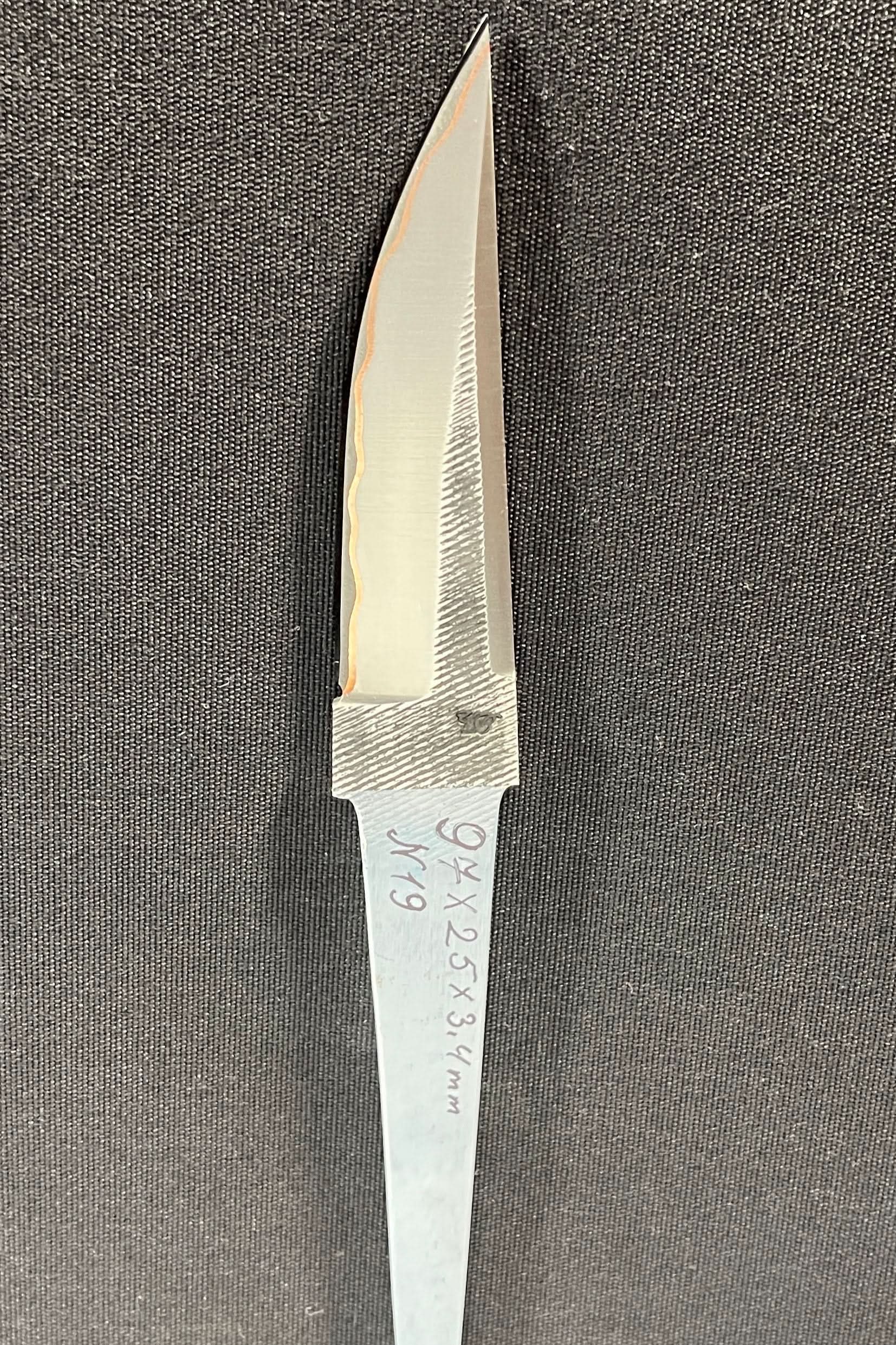 Handsmidd laminerad knivblad - Koppar San Mai - Vladyslav Chulan VCSM Nr 19