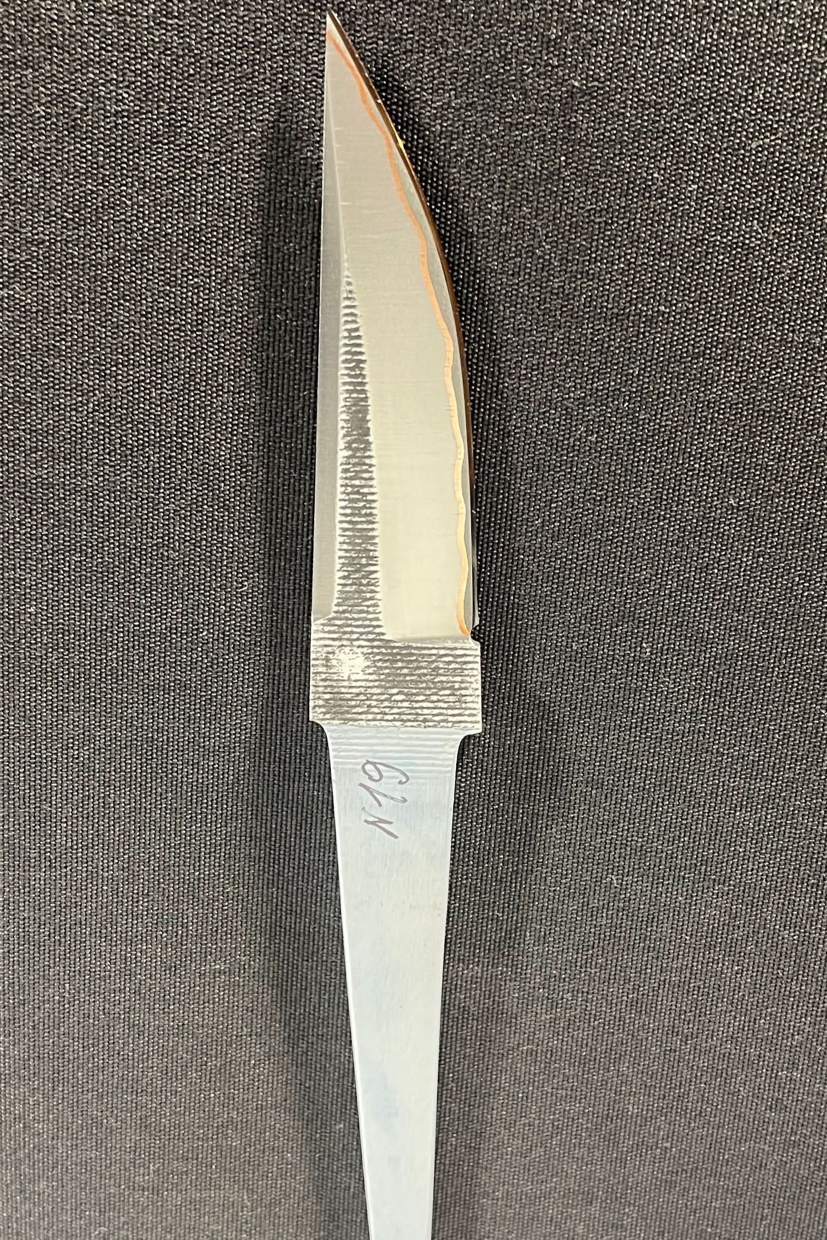 Handsmidd laminerad knivblad - Koppar San Mai - Vladyslav Chulan VCSM Nr 19