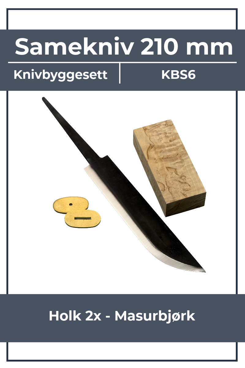 Knivbyggesett KBS6 - 210mm Samekniv Leuku