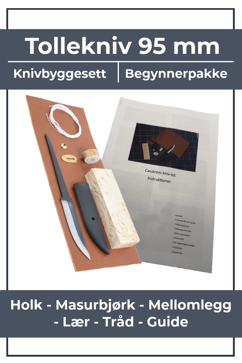 Startpaket för knivmakeri: Allt du behöver för att tillverka din egen täljkniv
