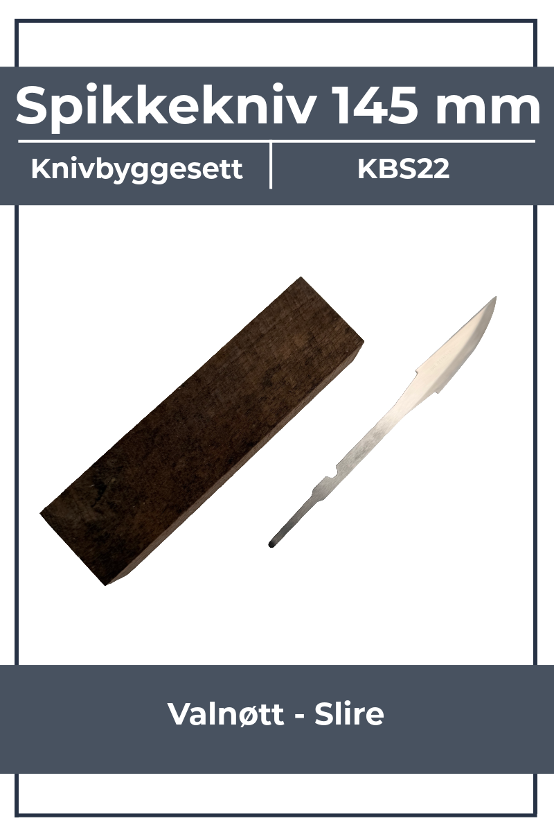 Knivbyggsats KBS22 - Mora 120 och valnöt