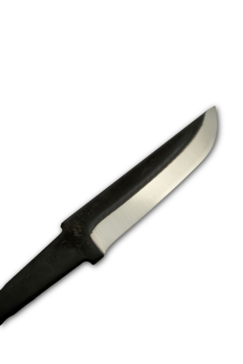 Knivbyggesett KBS1 - 108mm med bjørk, holk og lær