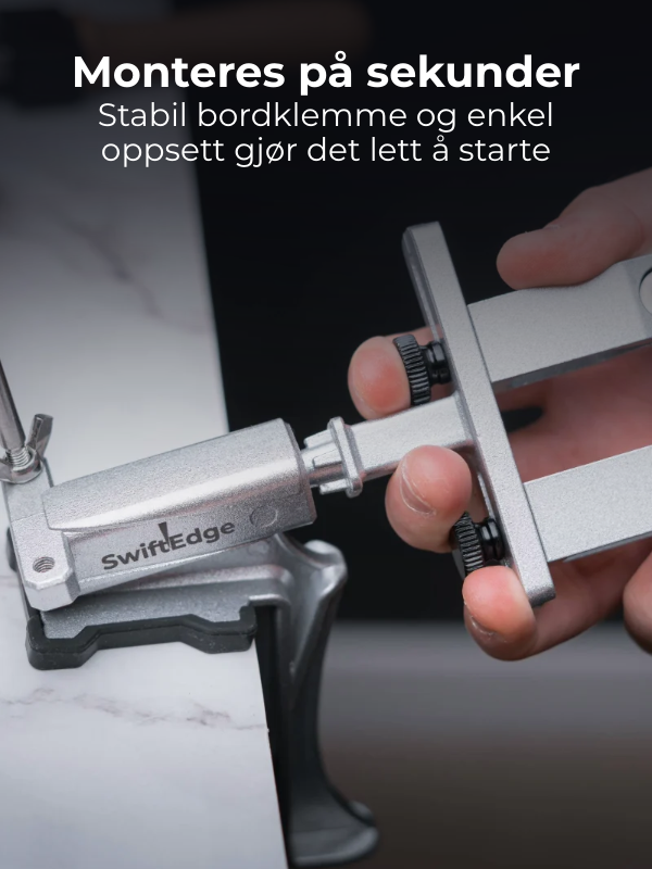 SwiftEdge Cross: Knife sharpening system with adjustable angle and diamond edge