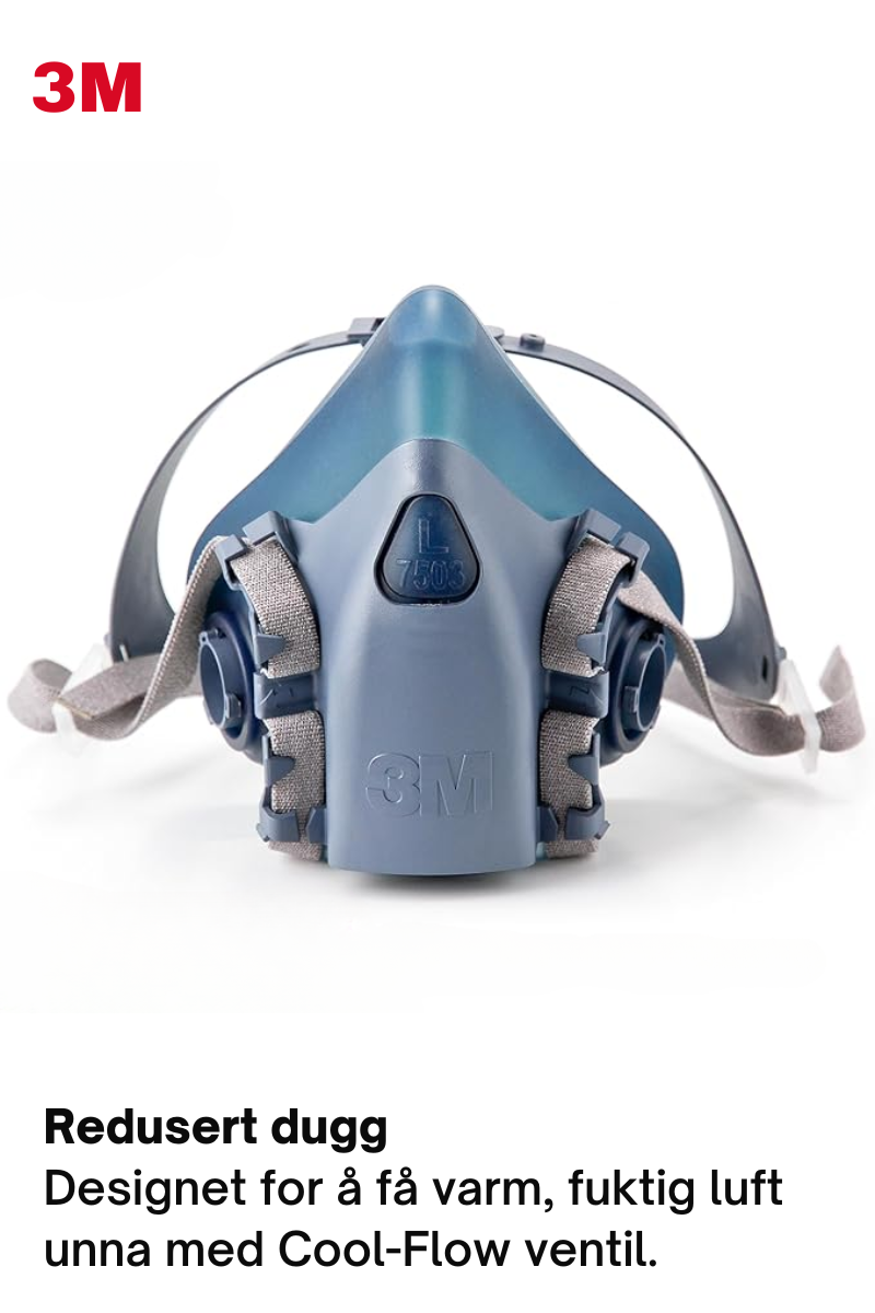 Damm-/ång-/gasmask - Halvmask 3M™ 7500