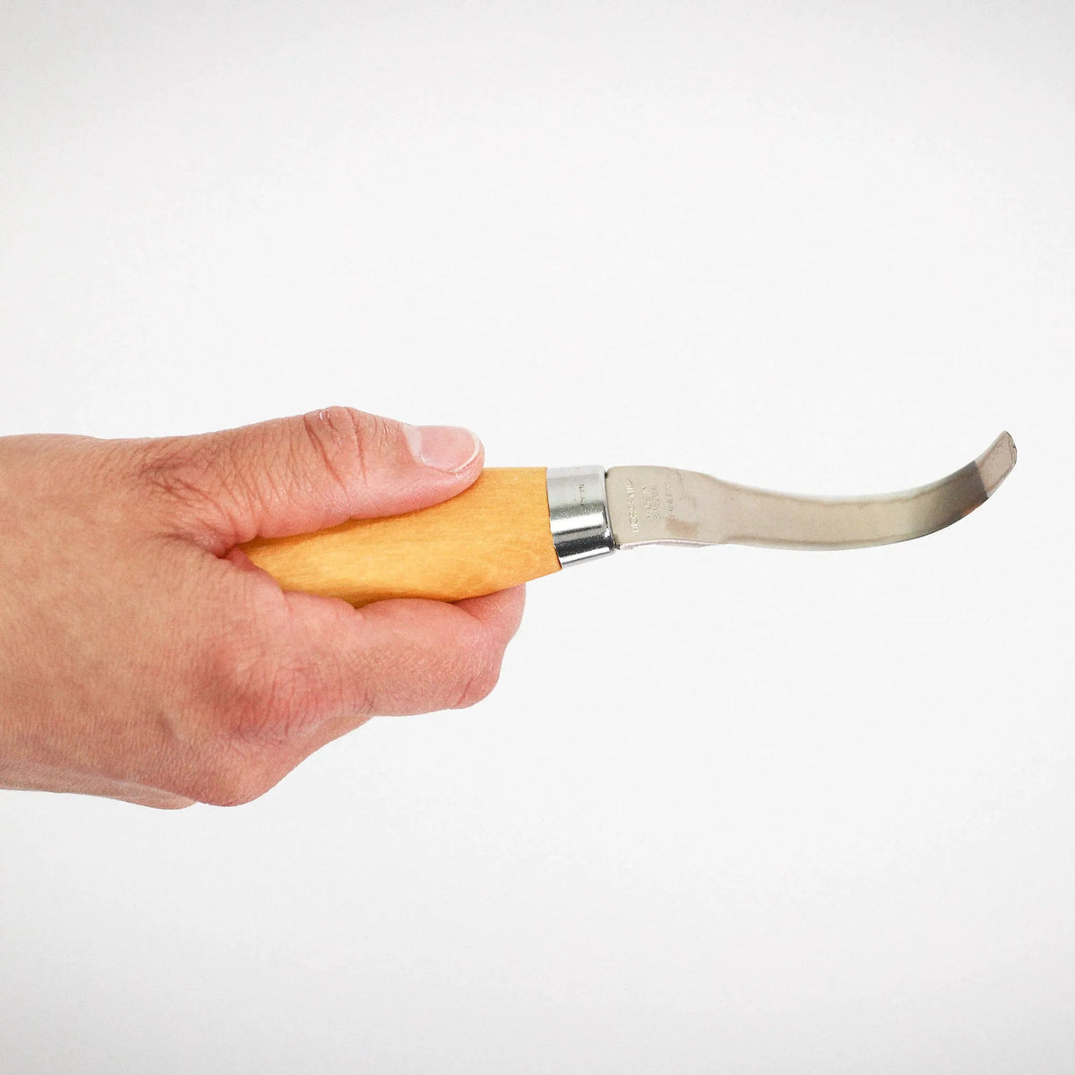Morakniv 163 dobbeltegget skjekniv med lærslire