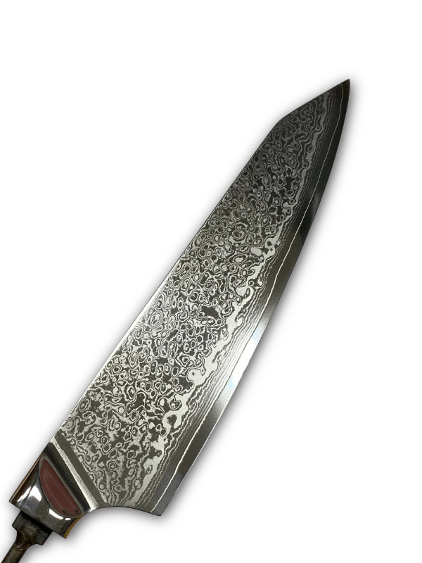 Kockknivblad - AUS10 Damask Kockkniv 8"