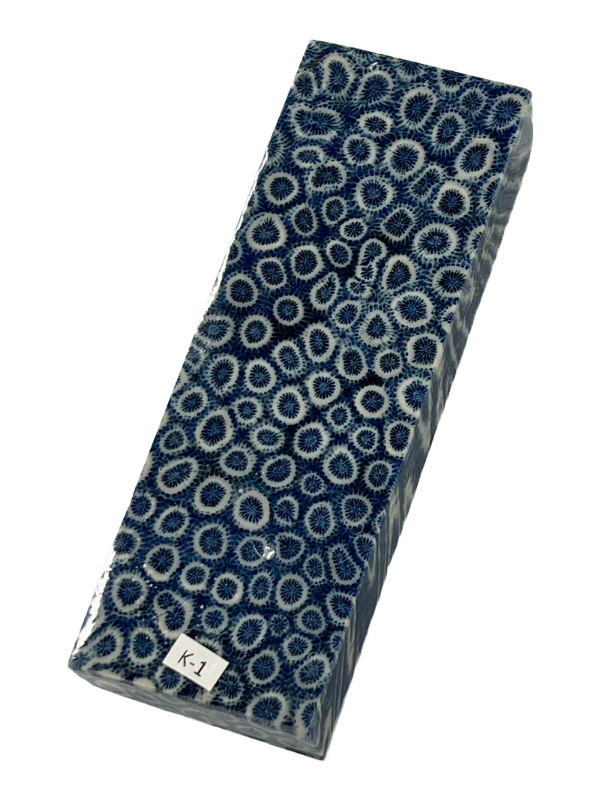 Fossil Coral skaftämne K1 (blå)