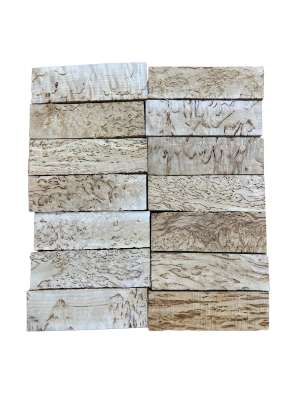 Premium Natural Valbjørk Masurbjørk MBS ca. 30x40x125