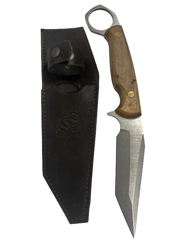 Ukrainian Camping Karambit CGK1 with leather sheath
