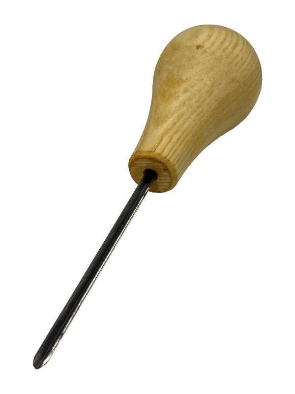 Träsniderijärn 75x2mm rak rundad mejsel P10/02 med kulhandtag