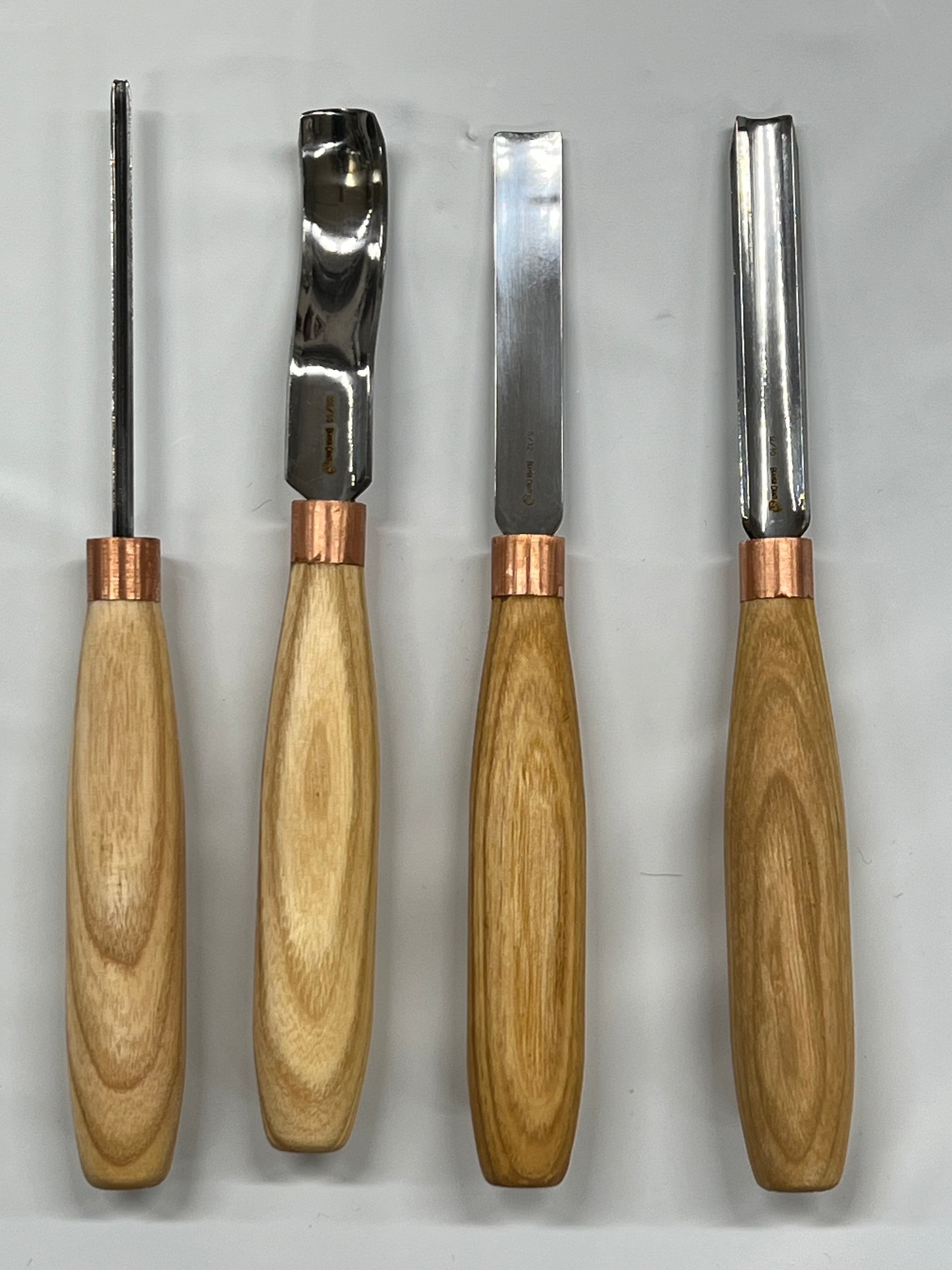 Träsniderijärn-set SC01 från Beaver Craft – 4 järn