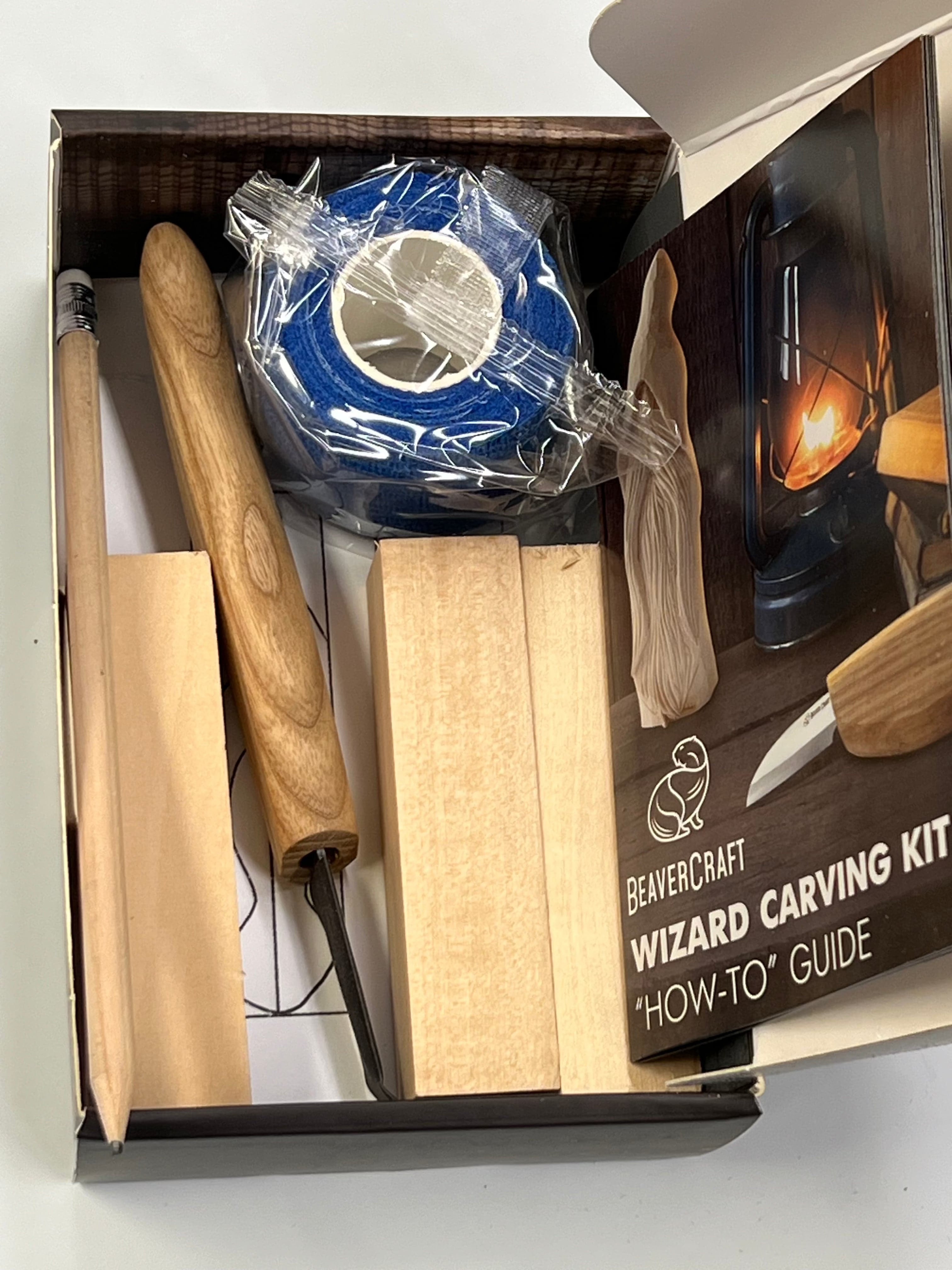Wood carving set DIY03 Wizard