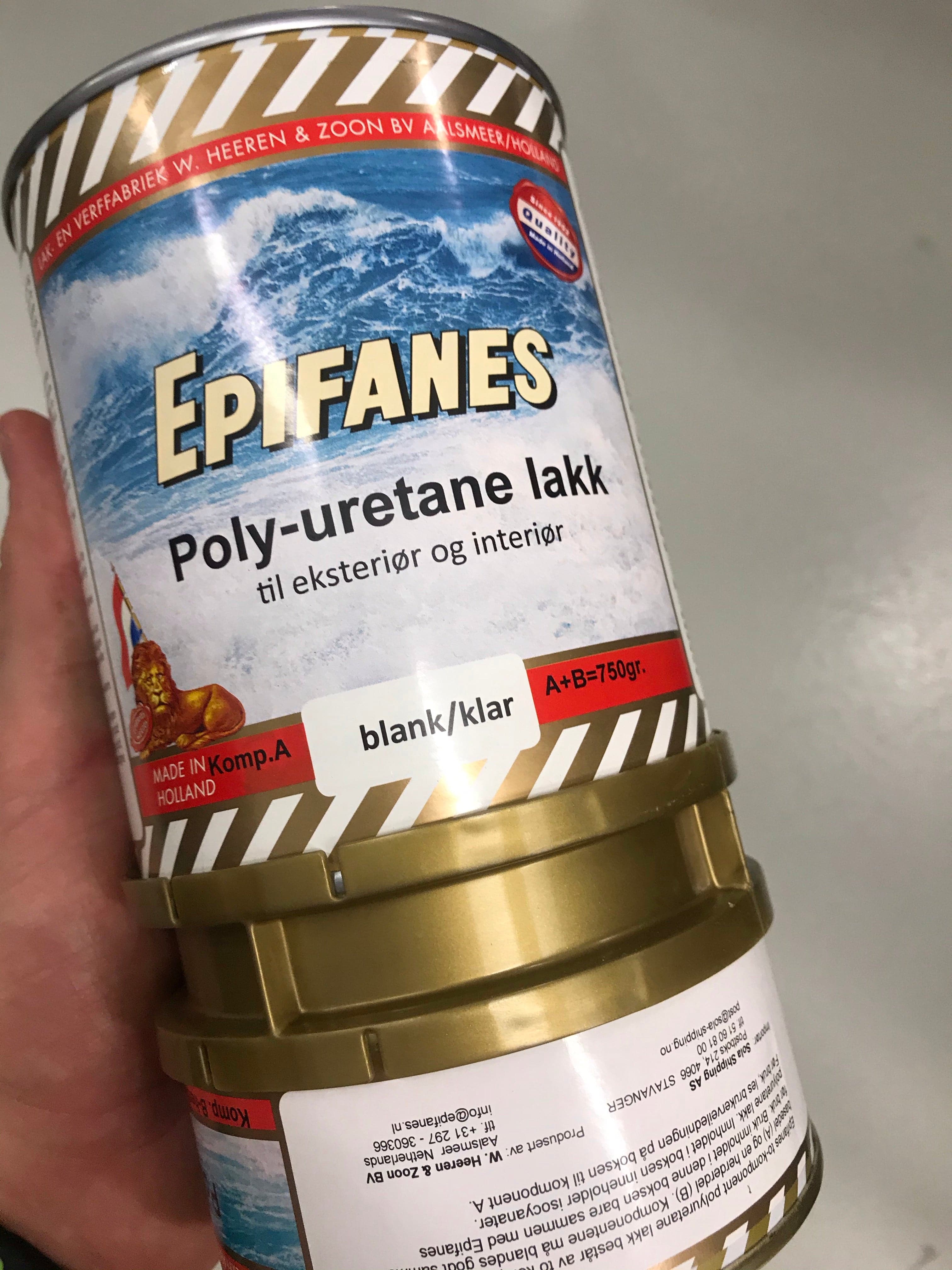 Polyurethane Lacquer Clear Epifanes 750 gr