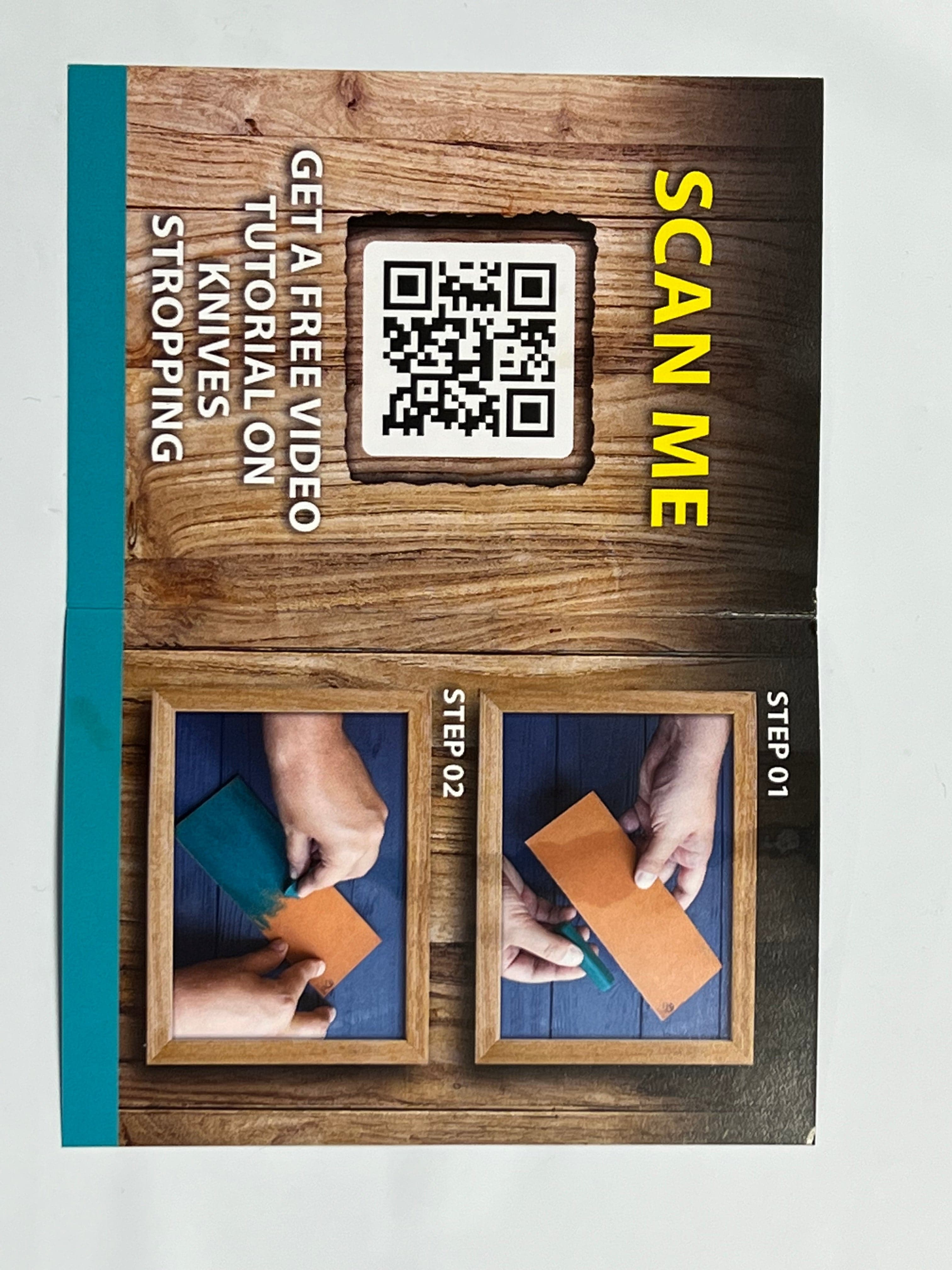Leather strap 220 x 61 x 22 mm inserted with grinding paste-LS4P1 