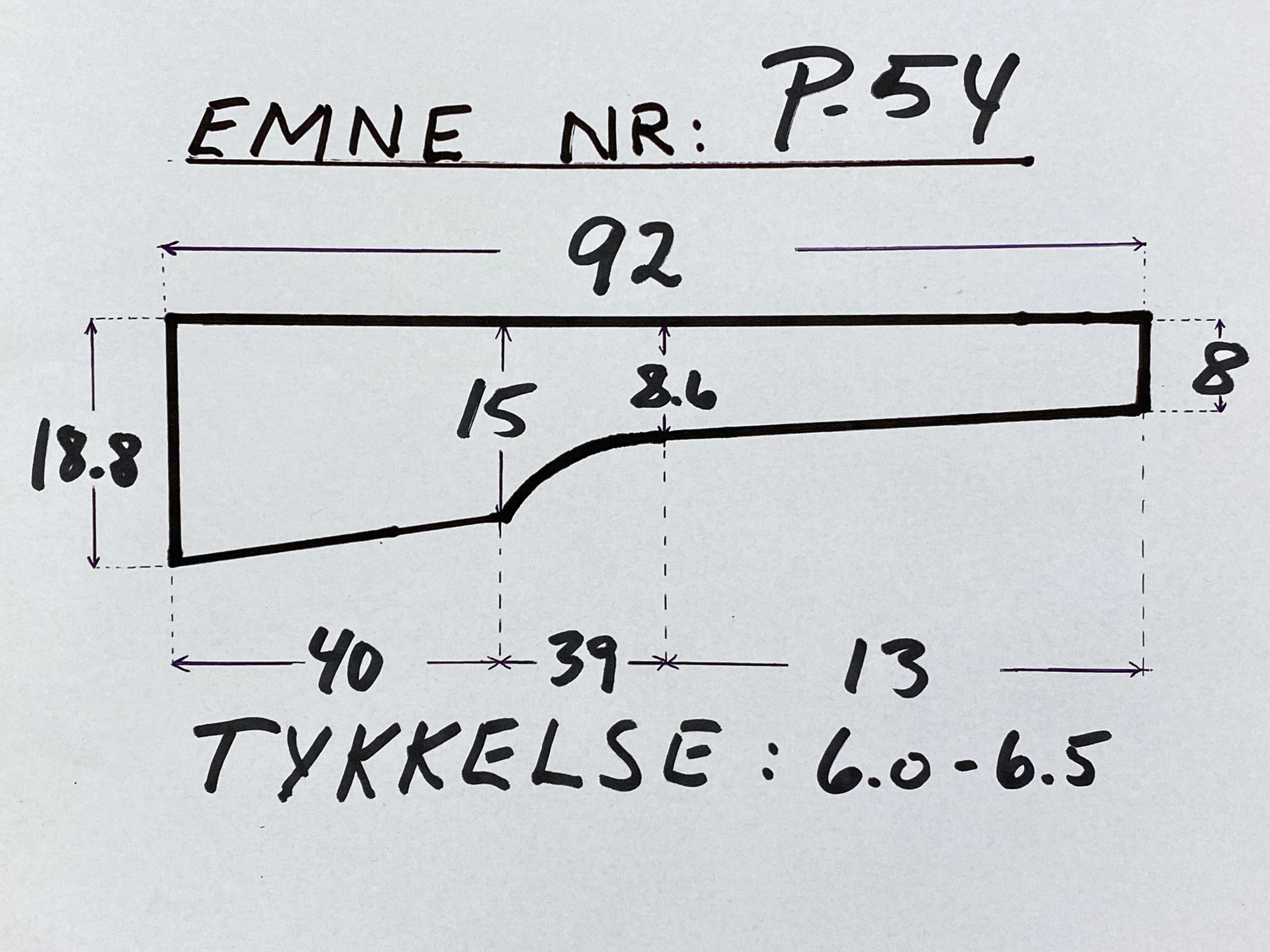 Gevärskolv i turkisk valnöt, klass 4 P-54