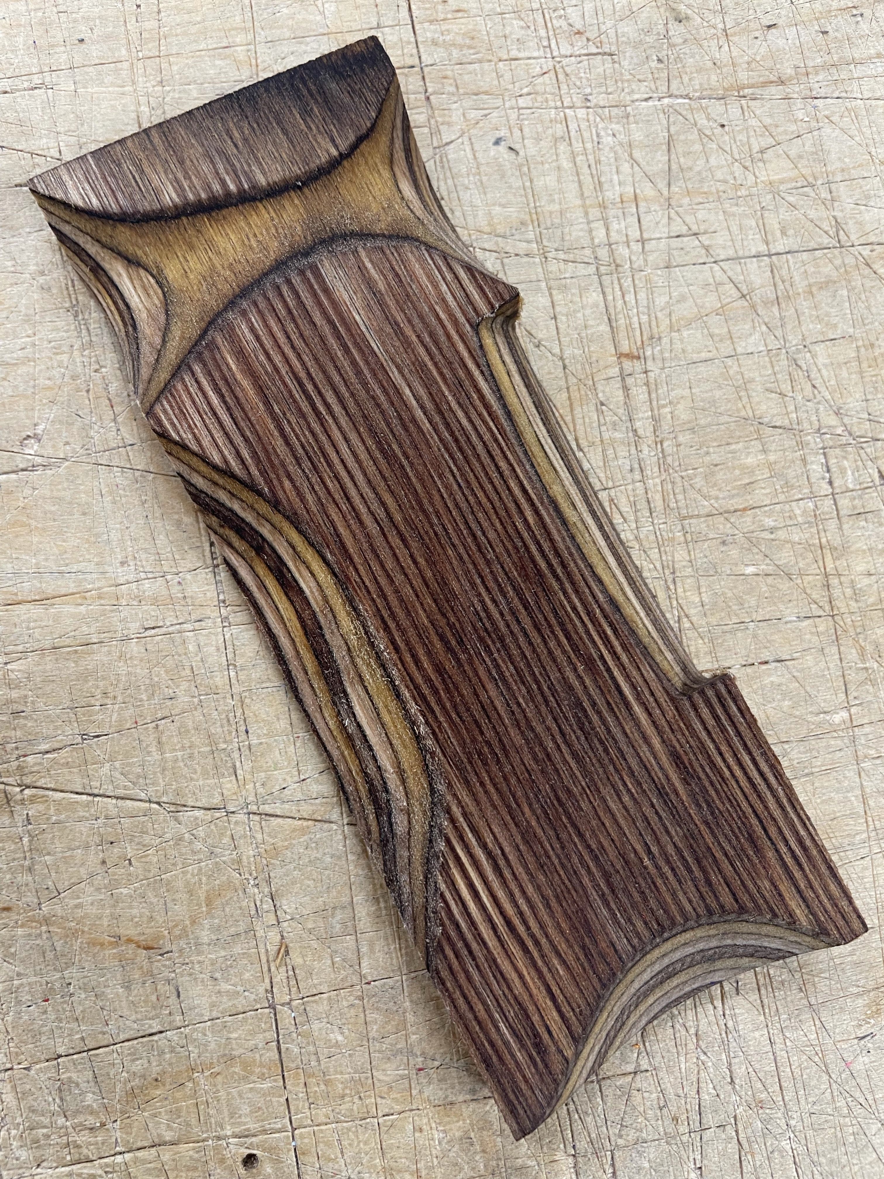 Lawood Plate - Laminated and colored shank blank