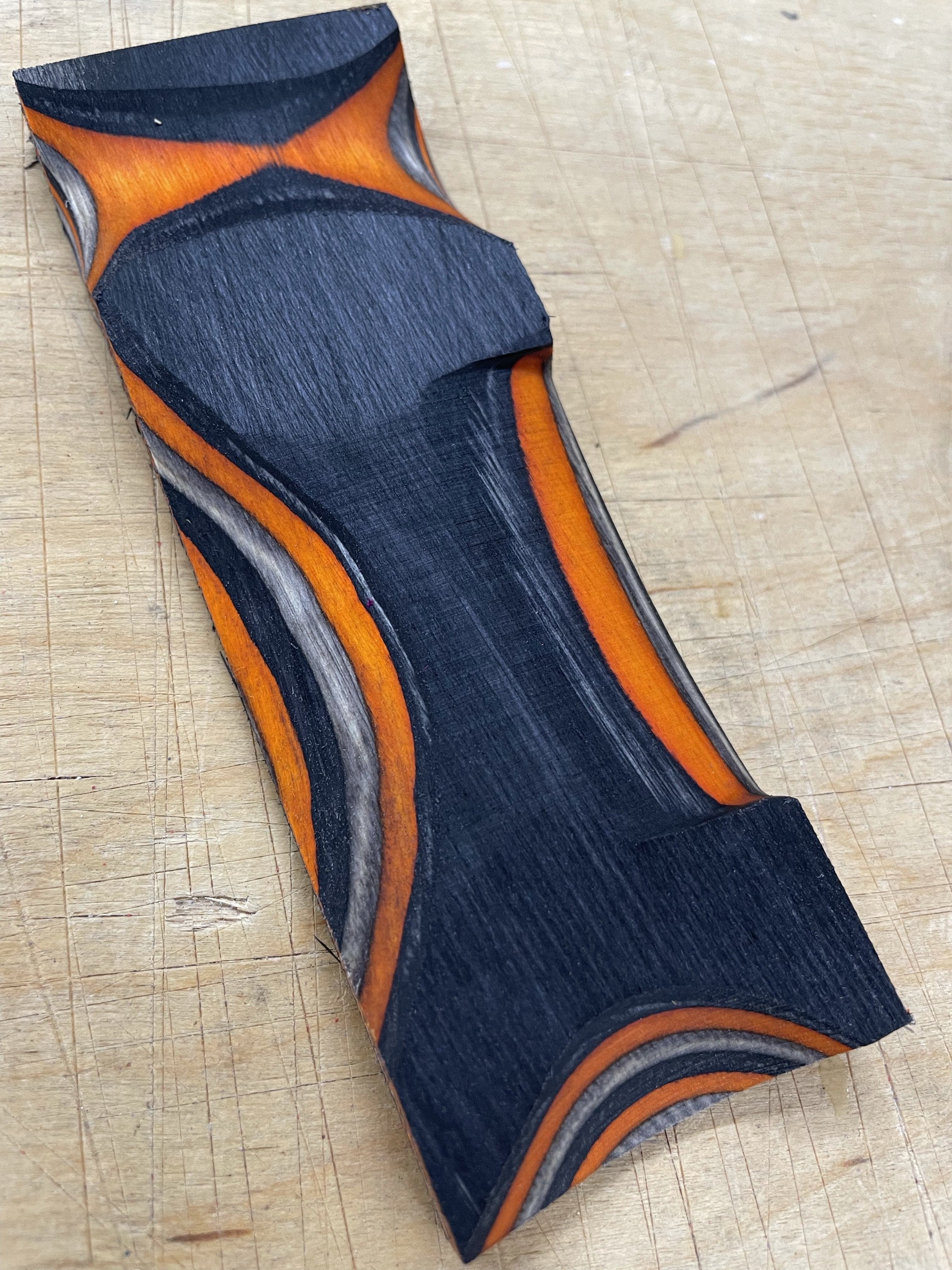 Lawood Plate - Laminated and colored shank blank